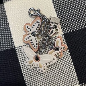 Coach butterfly bag charm/keychain